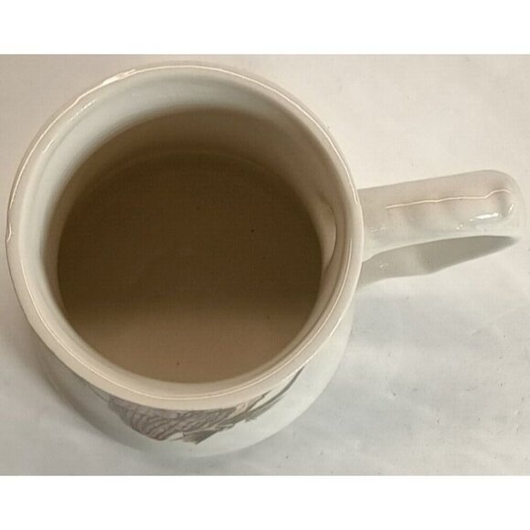 Vintage Owl Porcelain Beer  Stein Mug Trecadie Ceramics Canada - Picture 6 of 8